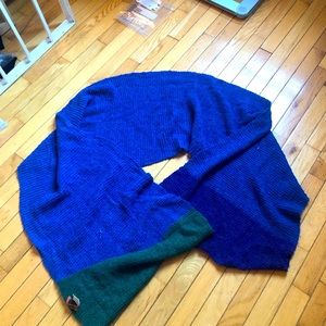 Missoni vintage 1981 wool scarf/wrap ..18 by 80 inches.